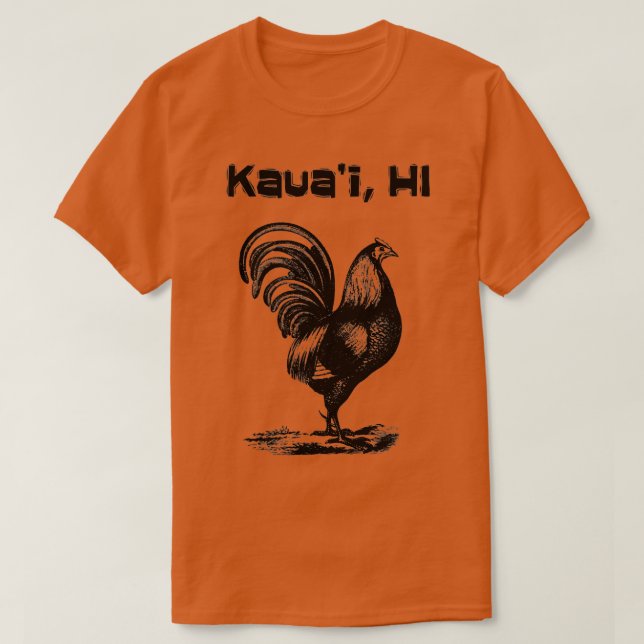 Camiseta Kauai Hawaii Rooster Chicken (Diseño del anverso)