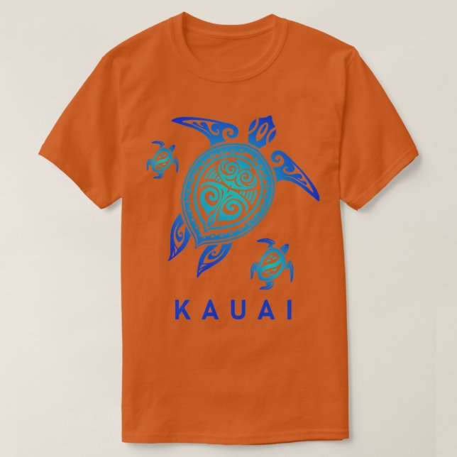 Camiseta Kauai Hawaii Sea Blue Rurbal (Diseño del anverso)