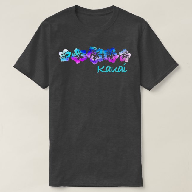 Camiseta Kauai Vintage Hibiscus Flower (Diseño del anverso)