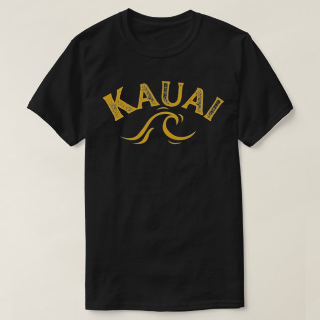 Camiseta Kauai Wave Front Back Surf gallina gallo océano b (Diseño del anverso)
