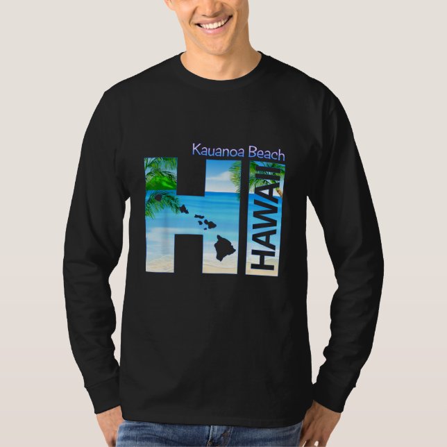 Camiseta Kauanoa Beach HI Hawaii Aloha State Vacation (Anverso)