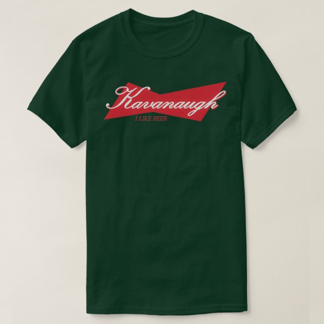 CAMISETA KAVANAUGH ME GUSTA LA CERVEZA (Diseño del anverso)