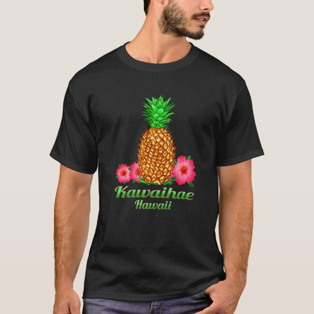 Camiseta Kawaihae Hawaii Pineapple Floral (Anverso)