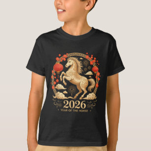 Camiseta Kawaii 2026 Año del Caballo Fortuna Señora Lintern
