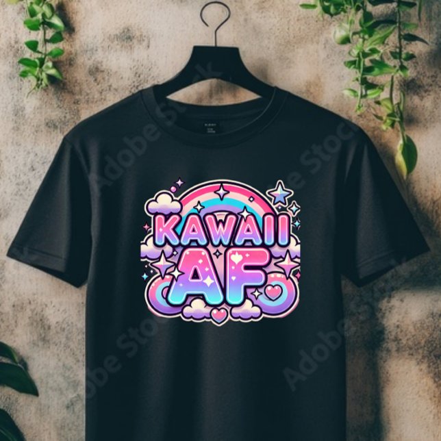 Camiseta Kawaii AF (Subido por el creador)