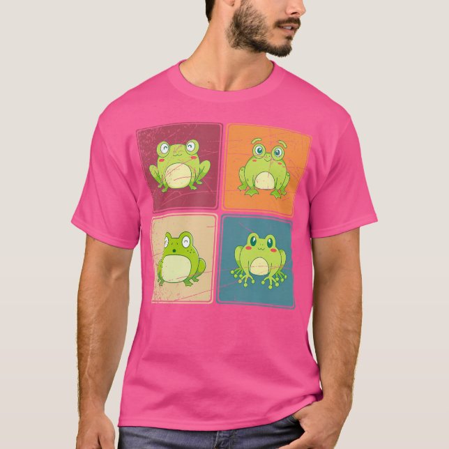 Camiseta Kawaii Amphibian Pop Art Cute (Anverso)
