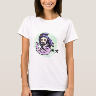 Camiseta Kawaii Angel Tennyo Japonés Tradicional y Kanji