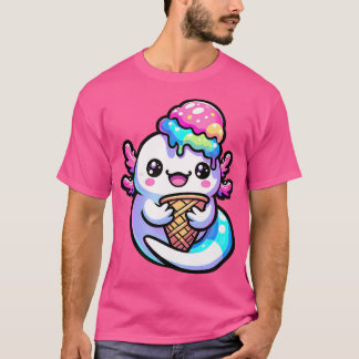 Camiseta Kawaii Anime Axolotl Ama Gracioso Chica Mexicano S