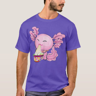 Camiseta Kawaii Anime Axolotl Noodle Mujeres Hombres Niños 