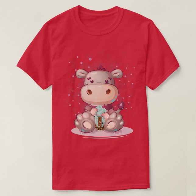 Camiseta Kawaii Anime Bubble Boba Tea Chicas Mujeres Maneki (Diseño del anverso)