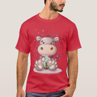 Camiseta Kawaii Anime Bubble Boba Tea Chicas Mujeres Maneki