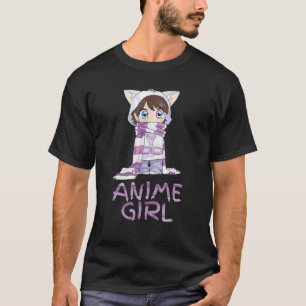 Camiseta Kawaii Anime Chica Lofi Estética Retro 90 Japonese