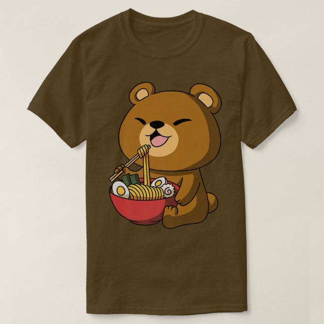 Camiseta Kawaii Anime Con Fideos Asiáticos Ramen Japonés 55 (Diseño del anverso)