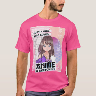 Camiseta Kawaii - Anime de la ola de vaporolas