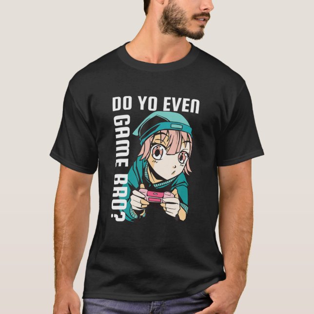 Camiseta Kawaii Anime Gamer Chica Aesthetic Pro Gamer Video (Anverso)