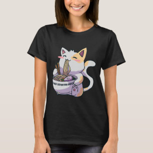 Camiseta Kawaii Anime Japonés Kawaii Neko