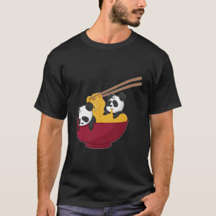 Camiseta Kawaii Anime Japonés Ramen Noodles Panda Bear Gif