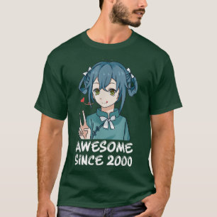 Camiseta Kawaii Anime Merch 22 Regalos Chicas de cumpleaños