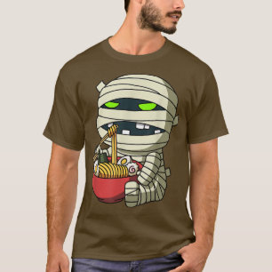 Camiseta Kawaii Anime Mummy Halloween Fideos Asiáticos Japo
