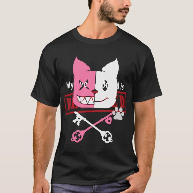 Camiseta Kawaii Anime Neko Chica Yandere Menhera Chan Paste (Anverso)