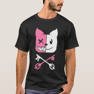 Camiseta Kawaii Anime Neko Chica Yandere Menhera Chan Paste