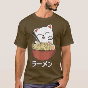 Camiseta Kawaii Anime Noodles Ramen T-Shirt