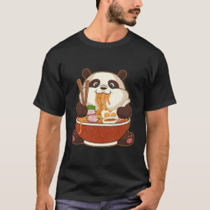 Camiseta Kawaii Anime Panda Otaku Japonés Ra Noodles