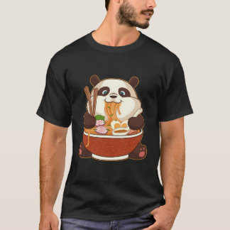Camiseta Kawaii Anime Panda Otaku Japonés Ra Noodles