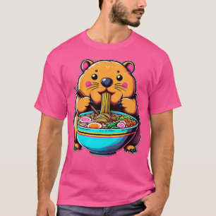 Camiseta Kawaii Anime Wombat Ramen