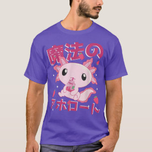 Camiseta Kawaii Aolotl Leche de fresa sacude anime japonés