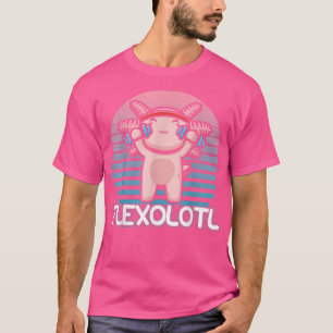 Camiseta Kawaii Aolotl Lifting Funny Workout Gym Fle