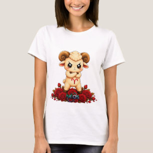 Camiseta Kawaii Aries Zodíaco Neos