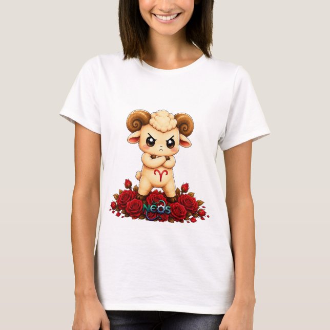 Camiseta Kawaii Aries Zodíaco Neos (Anverso)