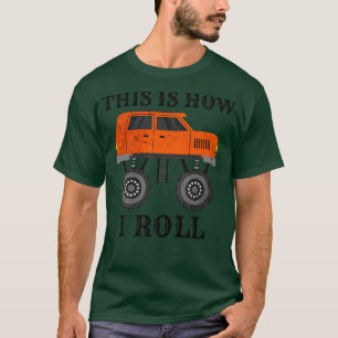 Camiseta Kawaii Así Rueda Mi 4x4 Camioneta Monstruo Camión