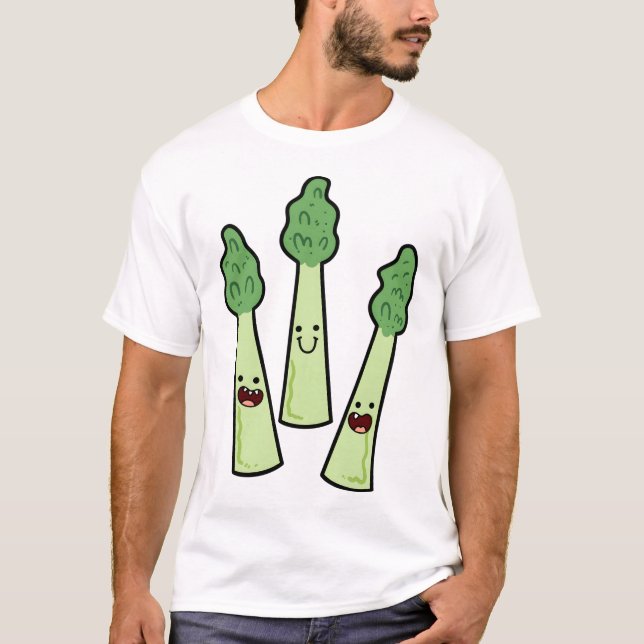 Camiseta Kawaii Asparagus (Anverso)