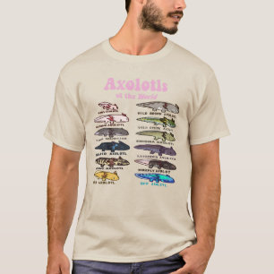 Camiseta Kawaii Axolotl - Axolotls del Mundo