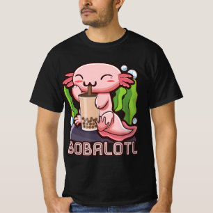 Camiseta Kawaii Axolotl Cute Boba Tee Bubble Tea Anime Chic