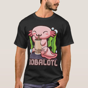 Camiseta Kawaii Axolotl Cute Boba Tee Bubble Tea Anime Chic