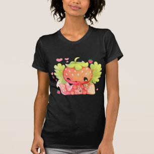 Camiseta Kawaii Axolotl Leche de fresa sacude anim japonés