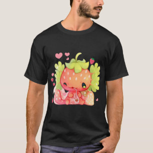 Camiseta Kawaii Axolotl Leche de fresa sacude anim japonés