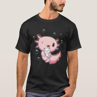 Camiseta Kawaii Axolotl Pun Cat Lover Kitten