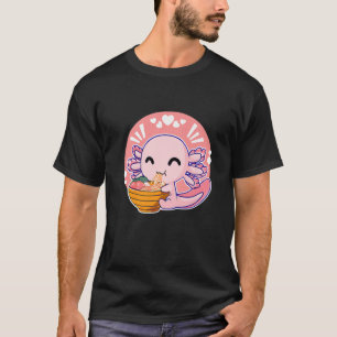 Camiseta Kawaii Axolotl Ramen Cute Axolotl Japonés Anime L
