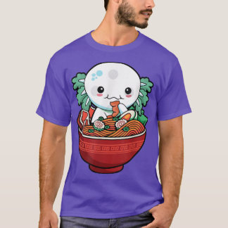 Camiseta Kawaii Axolotl Ramen japonés Anime Lover Teen Gir