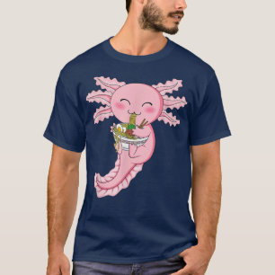 Camiseta Kawaii Axolotl Ramen Noodles Anime Axolot