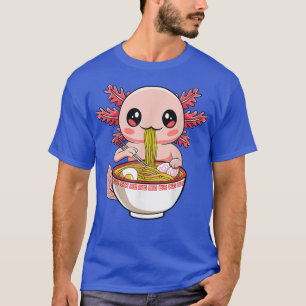 Camiseta Kawaii Axolotl Ramen Noodles Japoneses Anime Otaku