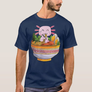 Camiseta Kawaii Axolotl Ramen se burla de Anime Lover japon