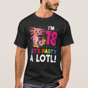 Camiseta Kawaii Axolotl Regalo De Cumpleaños 18 Años