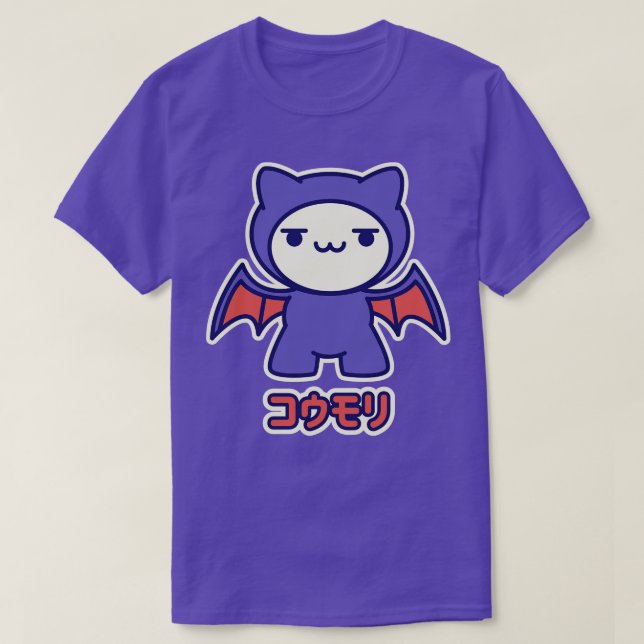 Camiseta Kawaii Bat Kitty (Diseño del anverso)