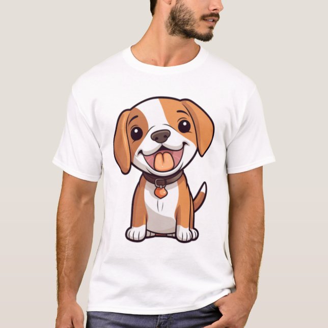 Camiseta Kawaii Beagle Puppy (Anverso)