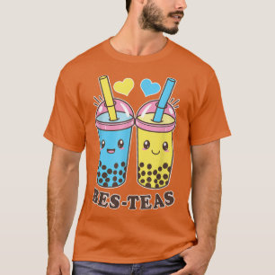 Camiseta Kawaii Bes Teas Bubble Tea Cute Boba Besties 1117